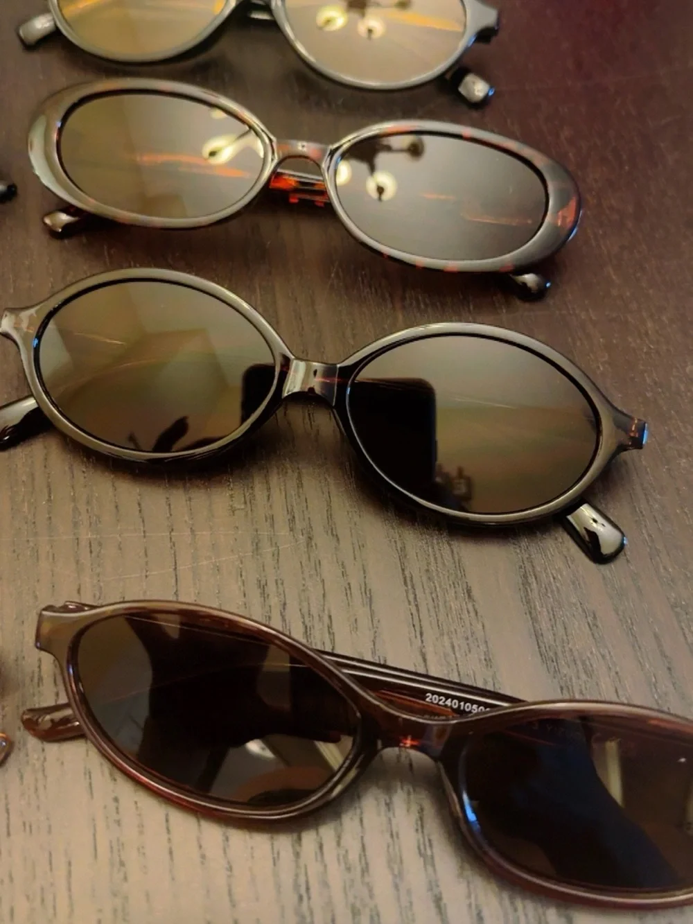 Women's Oval Sunglasses 9 Pair Bundle - Black and Tortoiseshell Options